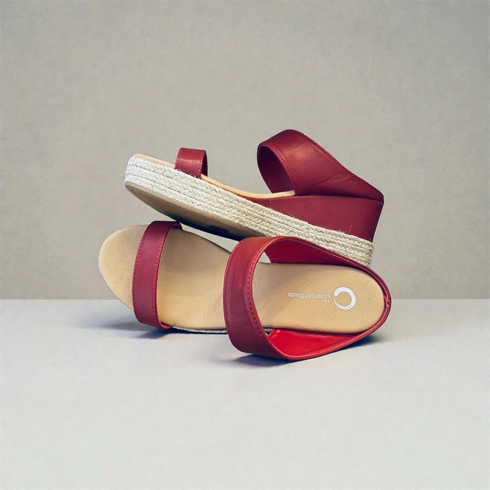 Women's Red Espadrille Sandals